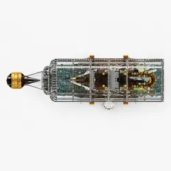 MOULD KING 10067 FLYING DUTCHMAN SHIP-IN-A-BOTTLE BUILDING SET | 2,499 PCS - Obrázek 4