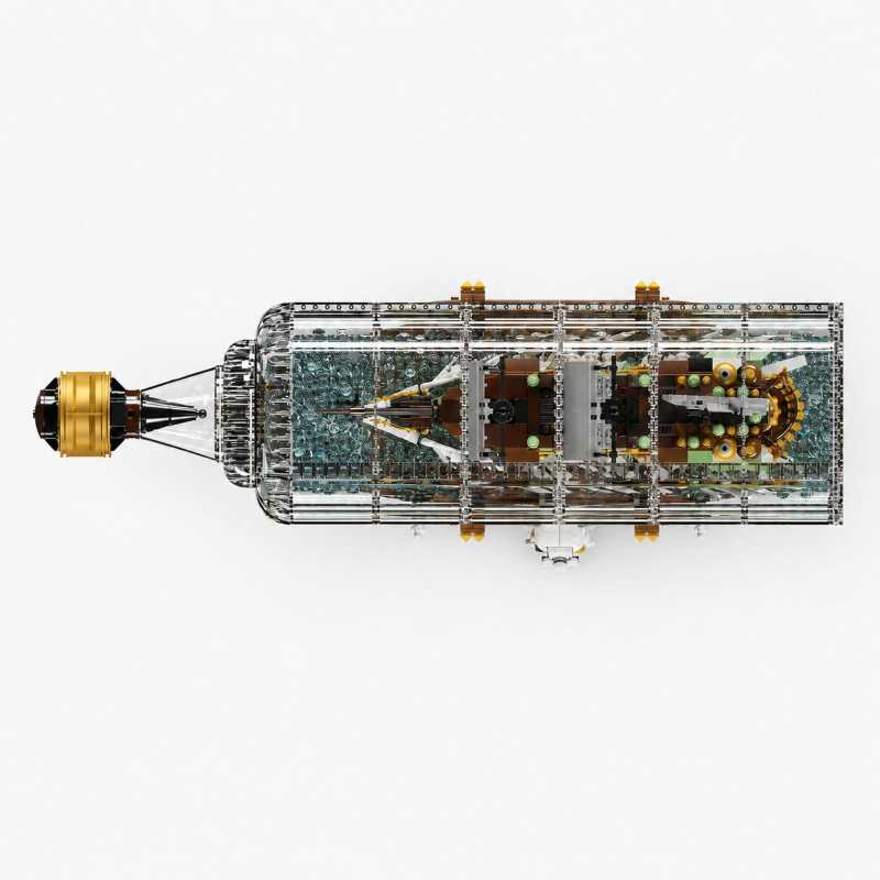 MOULD KING 10067 FLYING DUTCHMAN SHIP-IN-A-BOTTLE BUILDING SET | 2,499 PCS - Imagem 4
