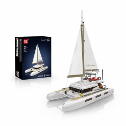 MOULD KING 10217 CATAMARAN SAILBOAT MODEL BUILDING SET |...