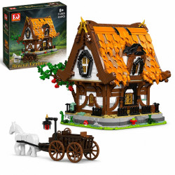 MOULD KING 16054 MEDIEVAL WORLD LOG CABIN BUILDING SET |...