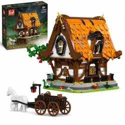 MOULD KING 16054 MEDIEVAL WORLD LOG CABIN BUILDING SET |...