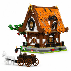 MOULD KING 16054 MEDIEVAL WORLD LOG CABIN BUILDING SET | 2,192 PCS - Imagem 4
