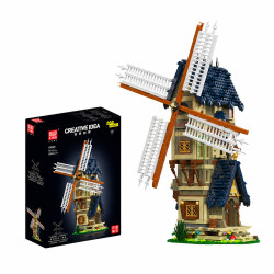 MOULD KING 10060 MEDIEVAL EUROPE WINDMILL BUILDING SET |...