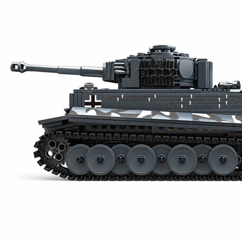 MOULD KING 20014S TIGER HEAVY TANK MODEL BUILDING SET | 850 PCS - Imagem 3