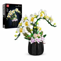 MOULD KING 24108 ORCHID BONSAI BUILDING BLOCK SET | 1,014...