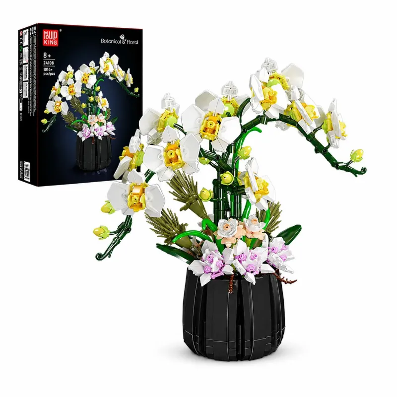 MOULD KING 24108 ORCHID BONSAI BUILDING BLOCK SET | 1,014 PCS