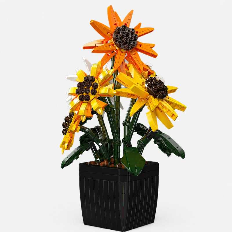 MOULD KING 24111 SUNFLOWER POTTED BUILDING SET | 854 PCS - Изображение 2
