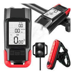 Conjunto de Luzes de Bicicleta Extralink com Contador +...