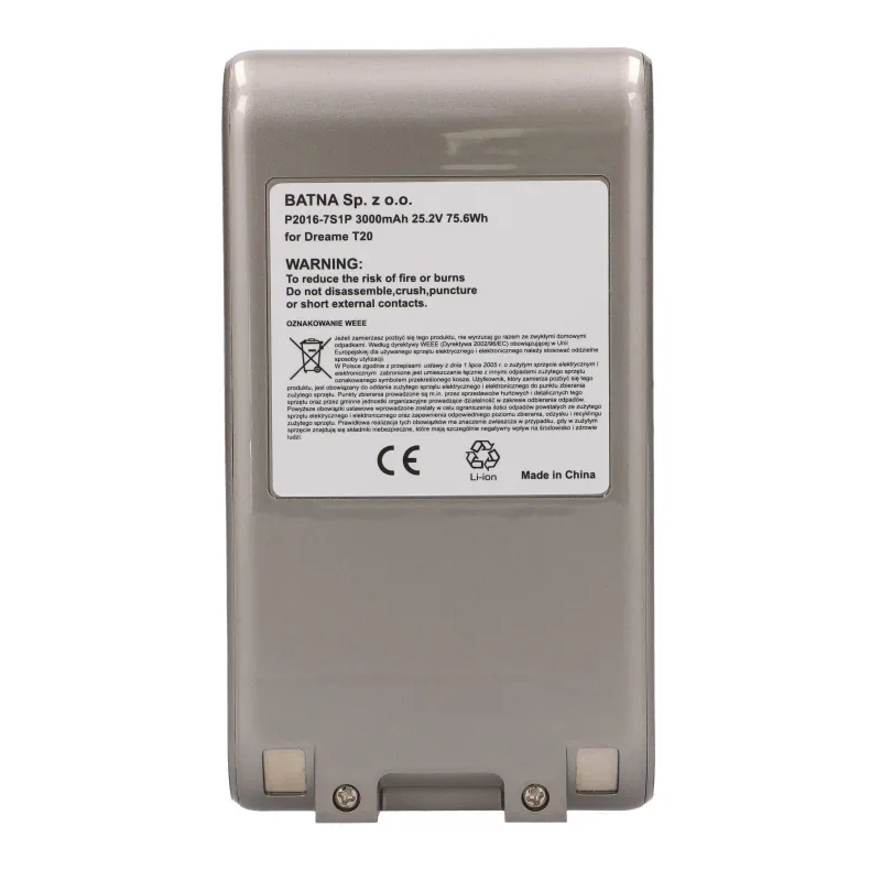 Dreame T20 P2016-7S1P Battery 3000mAh 25.2V
