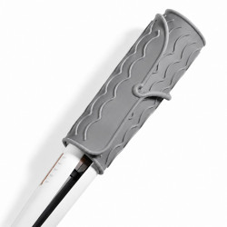 EXTRALINK HOME MATA SILIKONOWA PODKŁADKA POD LOKÓWKĘ PROSTOWNICĘ DO ŁAZIENKI 22X16 CM SZARA - Imagen 3