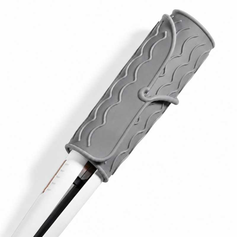 EXTRALINK HOME MATA SILIKONOWA PODKŁADKA POD LOKÓWKĘ PROSTOWNICĘ DO ŁAZIENKI 22X16 CM SZARA - Imagen 3