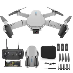 E88 Pro Drone Set: drone + 3 batteries + case 1800mAh