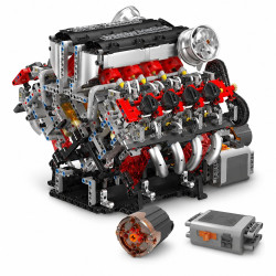 MOULD KING 10130 F488 MOTORISED V8 ENGINE BUILDING SET | 2,718 PCS - Immagine 2