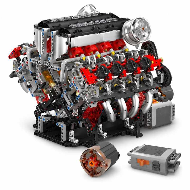 MOULD KING 10130 F488 MOTORISED V8 ENGINE BUILDING SET | 2,718 PCS - Immagine 2