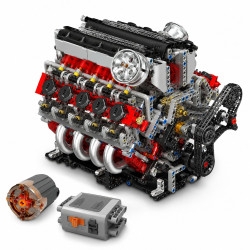 MOULD KING 10130 F488 MOTORISED V8 ENGINE BUILDING SET | 2,718 PCS - Immagine 3