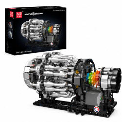 MOULD KING 10216 TURBOJET ENGINE MECHANICAL MODEL...