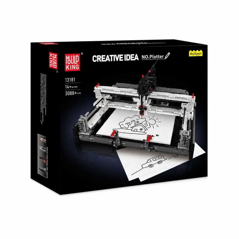 MOULD KING 13181 ELECTRIC PEN PLOTTER BUILDING SET | 3,088 PCS - Obrázek 3