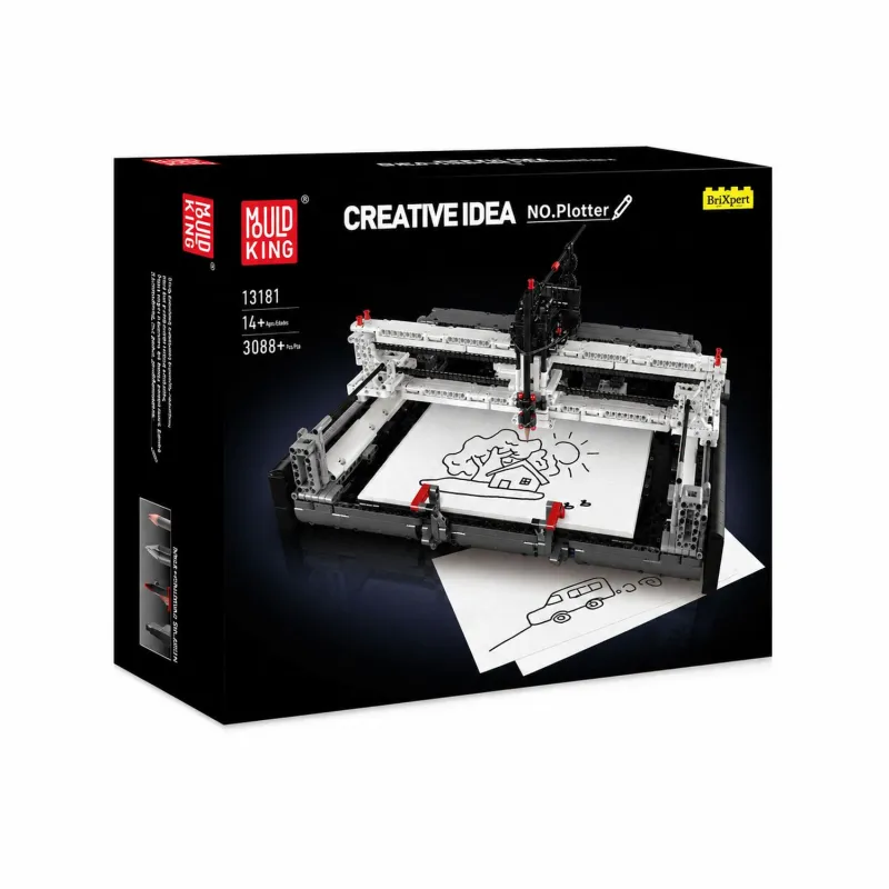 MOULD KING 13181 ELECTRIC PEN PLOTTER BUILDING SET | 3,088 PCS - Imagem 3