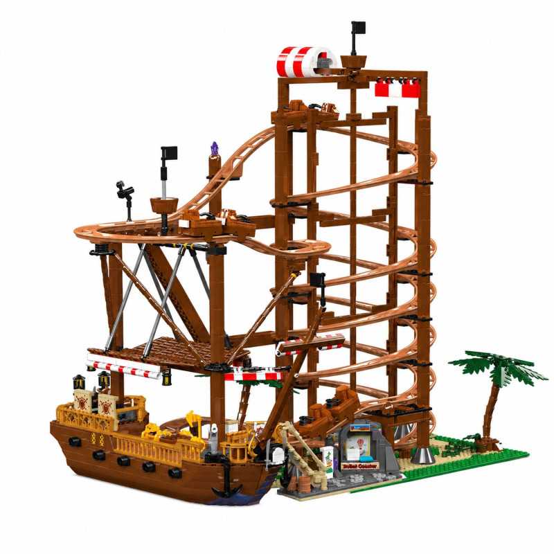 MOULD KING 11013 DOUBLE HELIX ROLLER COASTER BUILDING SET | 2,174 PCS - Obrázek 2