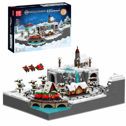 MOULD KING 12029 CHRISTMAS TRAIN WONDERLAND BUILDING SET...