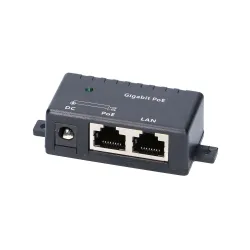 Extralink 1 Portowy Gigabit PoE Injector 1x 1000Mb/s RJ45, Kostka