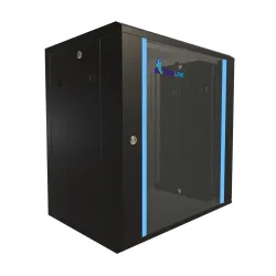 Extralink 12U 600x450 Czarna Szafa rack montowana na ścianie