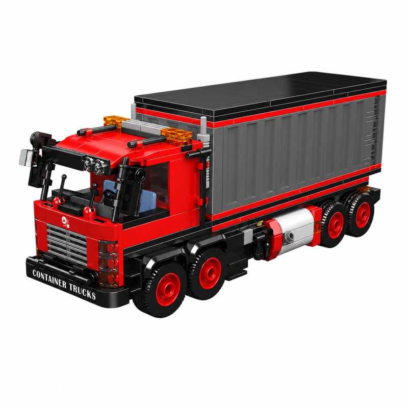 MOULD KING 24069 HEAVY-DUTY CONTAINER TRUCK BUILDING SET | 630 PCS - Imagem 3
