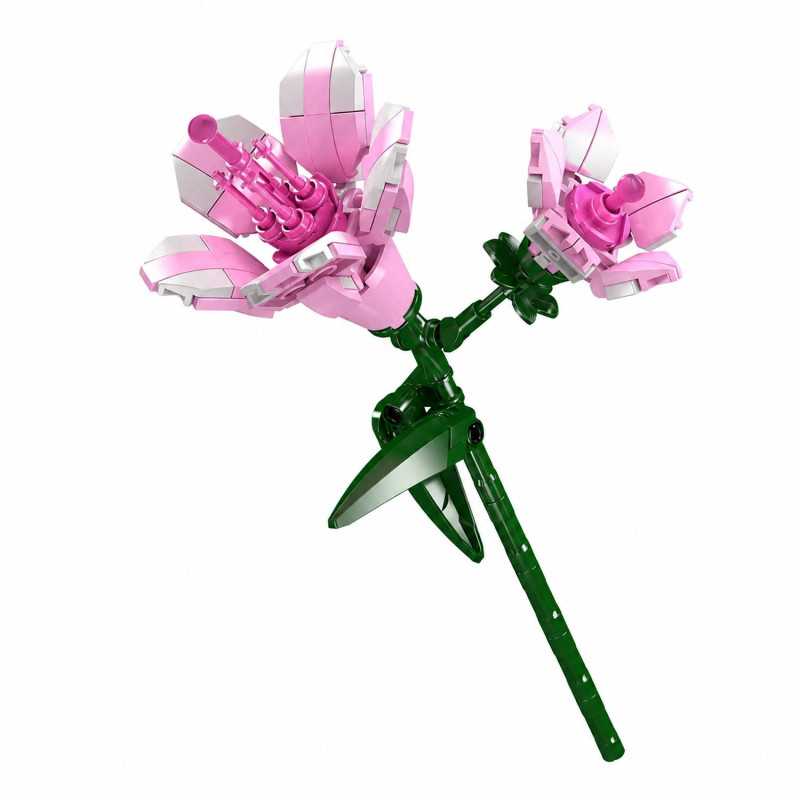 MOULD KING 24002 RHODODENDRON FLOWER BUILDING SET | 132 PCS - Imagem 2
