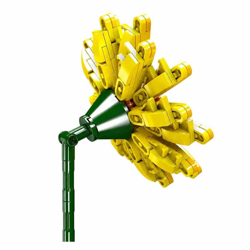 MOULD KING 24003 BARBERTON DAISY FLOWER BUILDING KIT | 180 PCS - Imagem 3