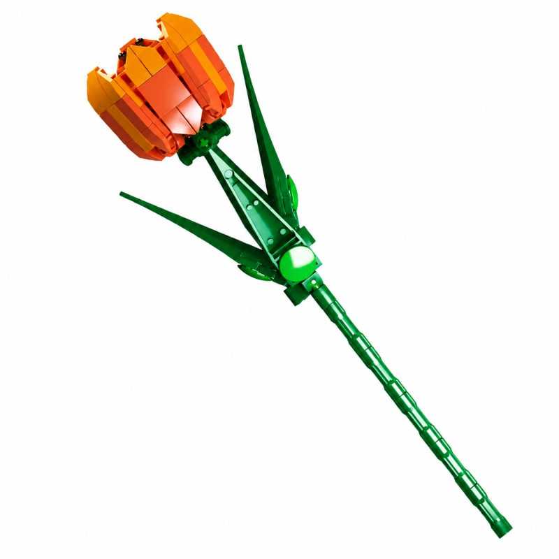 MOULD KING 24013 TULIP FLOWER ARTIFICAL BUILDING SET | 132 PCS - Imagem 2