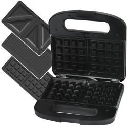 Extralink Smart Life Grill Sandwich & Waffle Maker SJ-37A, 1000W, Toaster mit 3 Wechselplatten - Bild 2