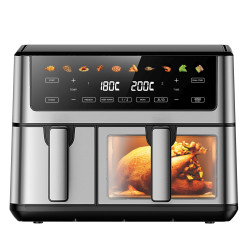 Extralink Home Air Fryer SJ-1000 PRO 10L EU | Heißluftfritteuse | (6.5L+3.5L) 2500W - Bild 3