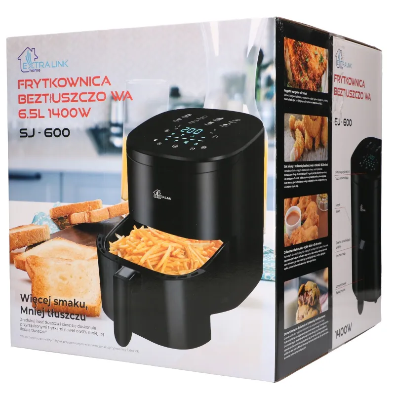 Extralink Home Air Fryer SJ-600 6.5L EU | Аэрофритюрница | - Изображение 7