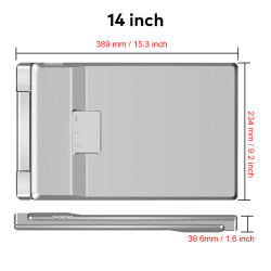 EXTRALINK SMART LIFE 14" 2-SCREEN MONITOR FOR LAPTOPS 12" TO 17.3" S7 - Immagine 3