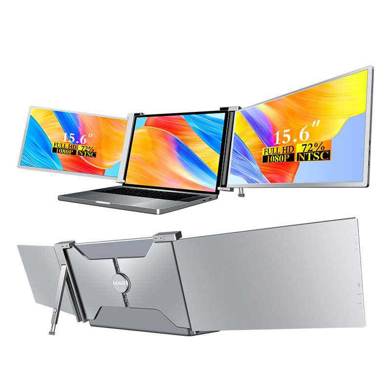 Přenosné monitory pro notebook Extralink Smart Life S9 15.6", 2 monitory, IPS, 1920x1080 - Obrázek 2