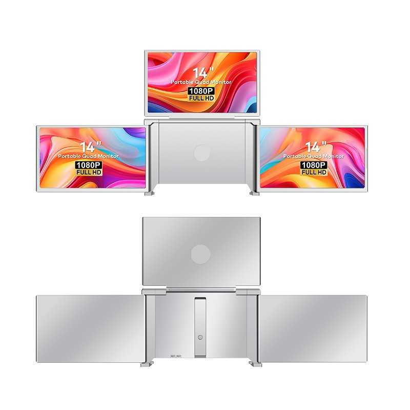 Extralink Smart Life S680 14" | Przenośne monitory do laptopa | 3 monitory, IPS, 1080p Full HD - Zdjęcie 2