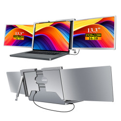 Extralink Smart Life S350 Portable Laptop Monitors 13.3", 2 Monitors, IPS, 1920x1200 - Image 2