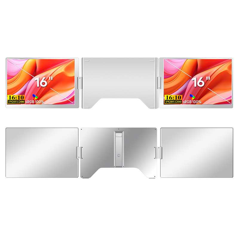 Портативные мониторы для ноутбуков Extralink Smart Life S880 16", 2 монитора, IPS, 1920x1200 - Изображение 2