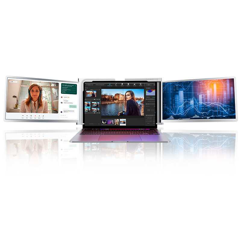 Портативные мониторы для ноутбуков Extralink Smart Life S400 14", 2 монитора, IPS, 1080p Full HD - Изображение 5