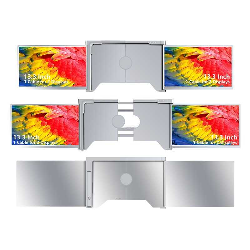 Portable Laptop Monitors Extralink Smart Life S300 13.3", Dual Monitors, IPS, 1080p Full HD - Image 3