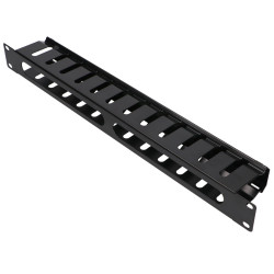 Extralink | Organizador de cabos | 1U 19 "com tampa de metal