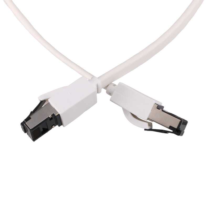 Extralink Kat.8 U/FTP 10m 40G Biały | Patchcord LAN | płaski, Miedź Kabel sieciowy skrętka - Zdjęcie 4