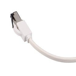 Extralink Kat.8 U/FTP 10m 40G Biały | Patchcord LAN | płaski, Miedź Kabel sieciowy skrętka - Zdjęcie 6