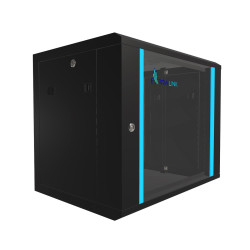 Настенный сетевой шкаф Extralink 9U 600x450 Черный