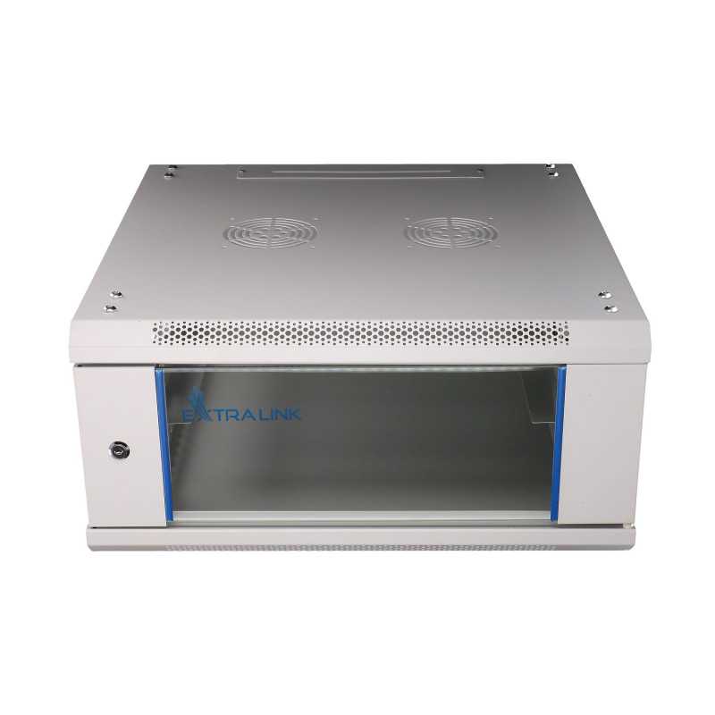 Стеллаж Extralink 4U 600x600 Серый, настенный - Изображение 2