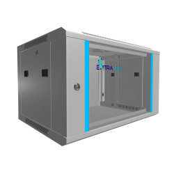 Extralink 6U 600x450 &Scaron;ed&aacute; | Rackov&aacute; skř&iacute;ň | na zeď