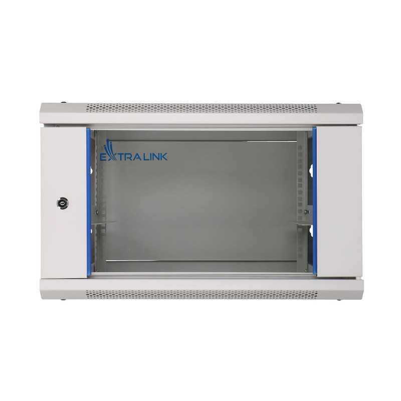 Шкаф Rack Extralink 6U 600x450 Серый, настенный - Изображение 3