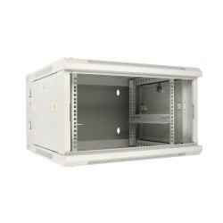 Extralink 6U 600x600 AZH Gray | Rackmount cabinet | wall mounted, swing type - Image 2