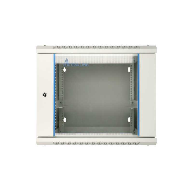 Настенный Рэк-Шкаф Extralink 9U 600x600 Серый, Двусекционный - Изображение 2