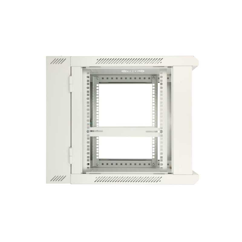 Extralink 9U Duvar Montajlı Rack Dolabı 600x600 Gri, Çift Bölmeli - Görsel 4